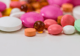 Picture of different colour pills