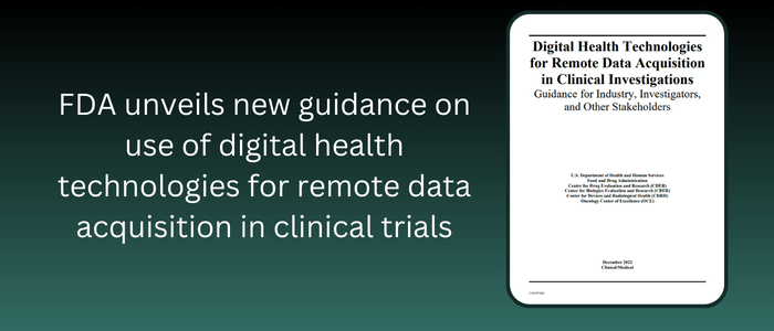 FDA guidance on digital health technologies